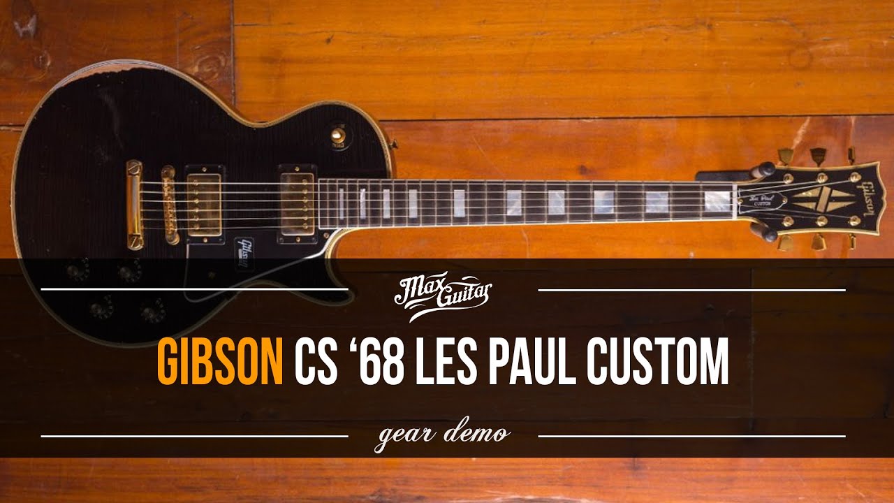 An Aged Black Beauty Gibson Custom Shop 68 Les Paul Custom Youtube