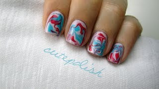 Water Marble Nails without water