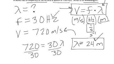 Solving with Wave Speed Equation