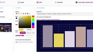 Color Palette from Image Datasketch Apps