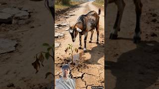 The old goat watered the jamun plant 😭 #ai​ #goat​ #water​ #jamun​ #ai  #aivideo​ #popular​ #shorts​
