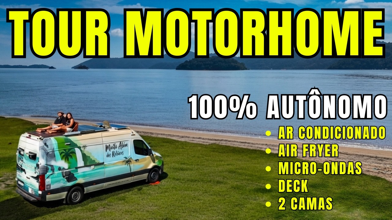 6 MESES SEM ligar na TOMADA - Tour no nosso MOTORHOME 100% Autônomo