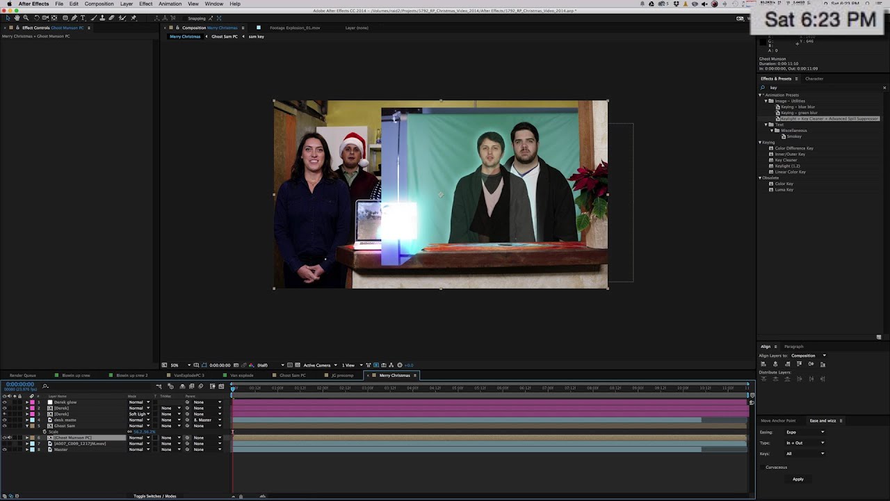 The 24 Hours of Christmas Post - Red Productions Christmas Video 2014 Editing Timelapse