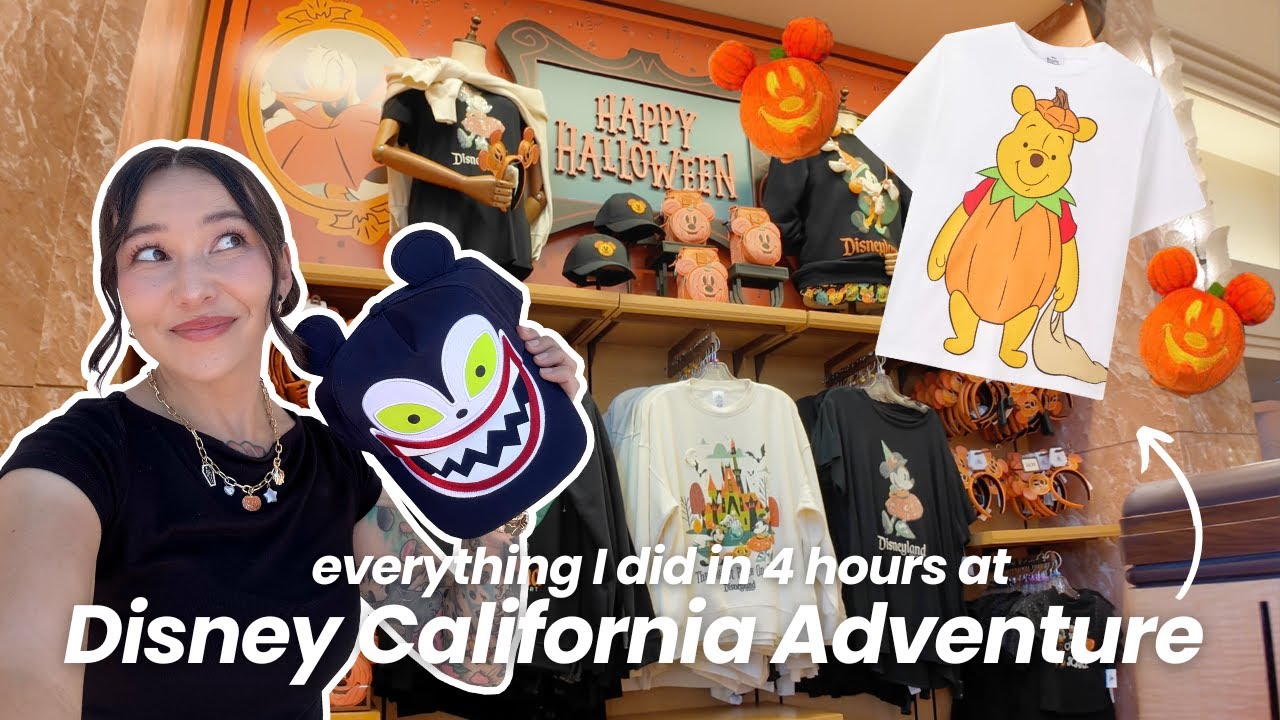 Everything I did in 4 hours at Disney California Adventure (Halloween shopping + indoor attractions)