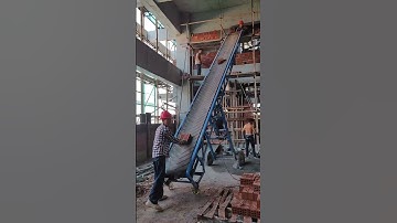 Good Movable Escalating Conveyor Tool Machine Conveying Bricks Easily !