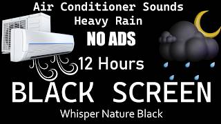 [NO ADS] Fall Asleep in Under 3 MINUTES with Air Conditioner Sounds and Thunder Rain Tonight