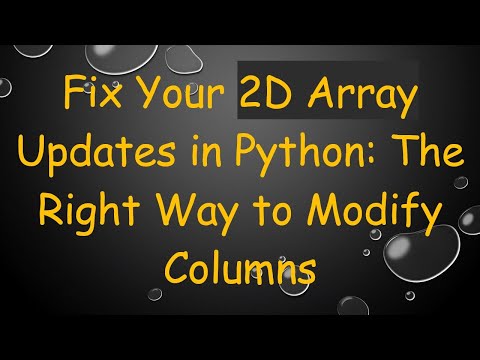Fix Your 2D