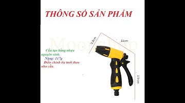 Vòi Xịt Nước Tưới Cây, Rửa Nhà, Rửa Xe, Máy Lạnh Lionking
