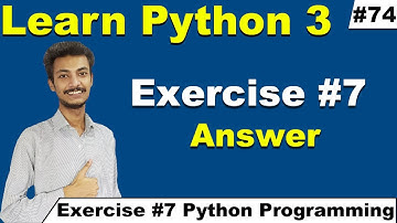 Exercise #7 answer Python programming, Python Tutorial for beginners in Hindi Urdu, Cyber warriors