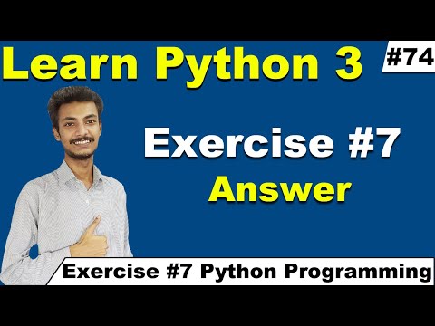 Exercise #7 answer Python programming, Python Tutorial for beginners in Hindi Urdu, Cyber warriors