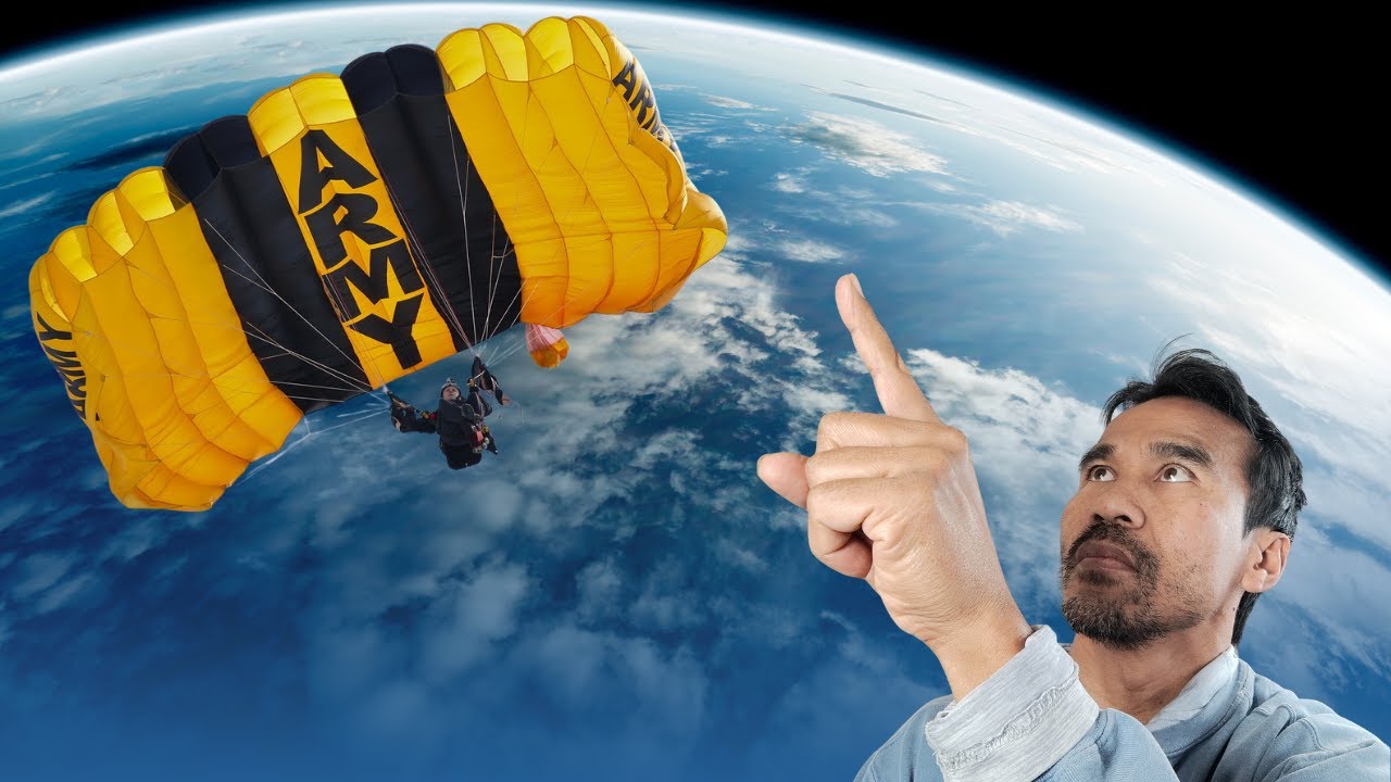 U.S. Army Golden Knights Skydiving Demonstration for Montagnard Community