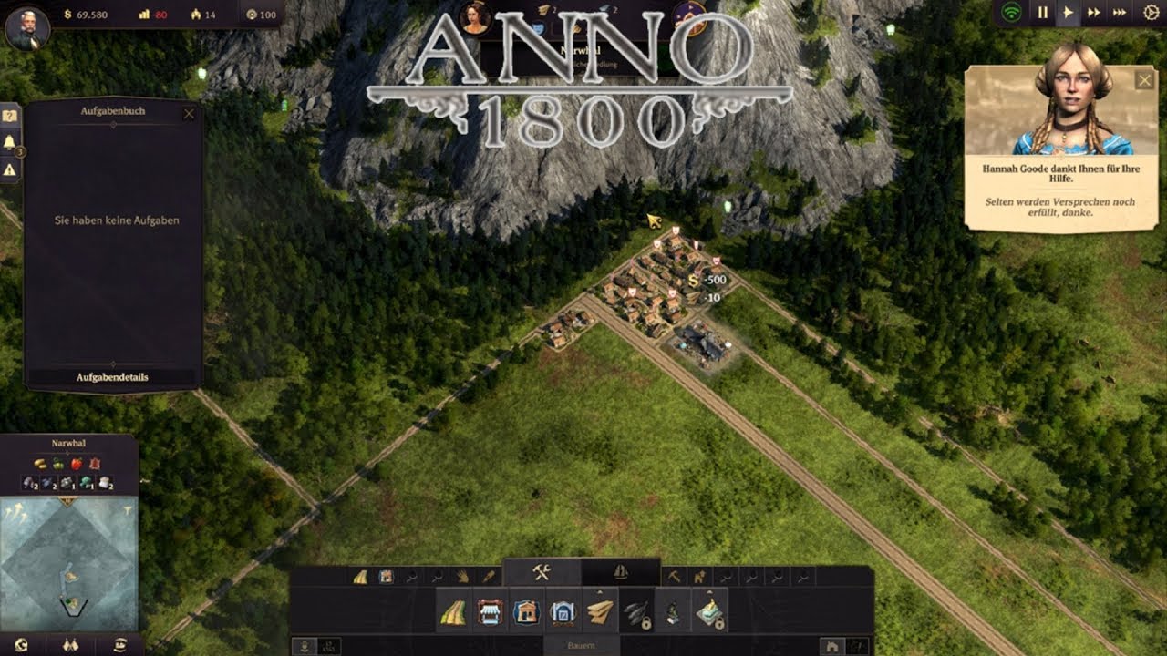 Anno 1800 Besiedlung Vorraus 001 Erster Kontor, erste Stadt Anno 1800 Let´s Play [HD