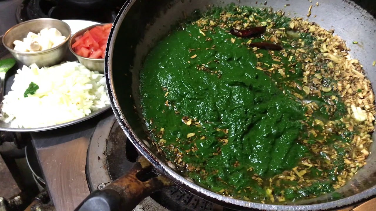 Palak Paneer (Green Saag) recipe,
