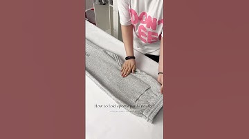 The Easiest Way to Fold Your Sweatpants: No More Messy Drawers!