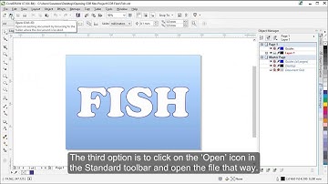 Open and import native CorelDRAW (.CDR) files
