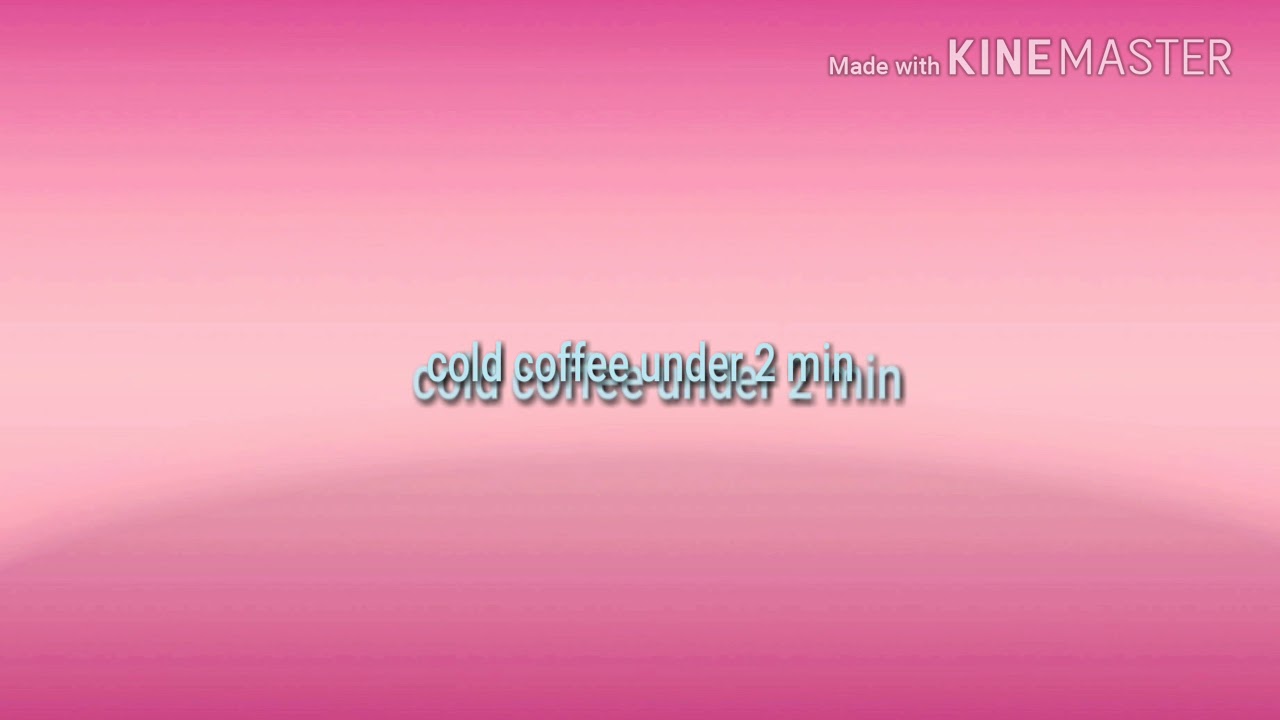 How to prepare mocha cold coffee under 2 min / first ever video☺️ - YouTube