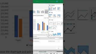 Learn how to create an Actual vs Target chart in less than a minute. #exceltips #exceltutorial