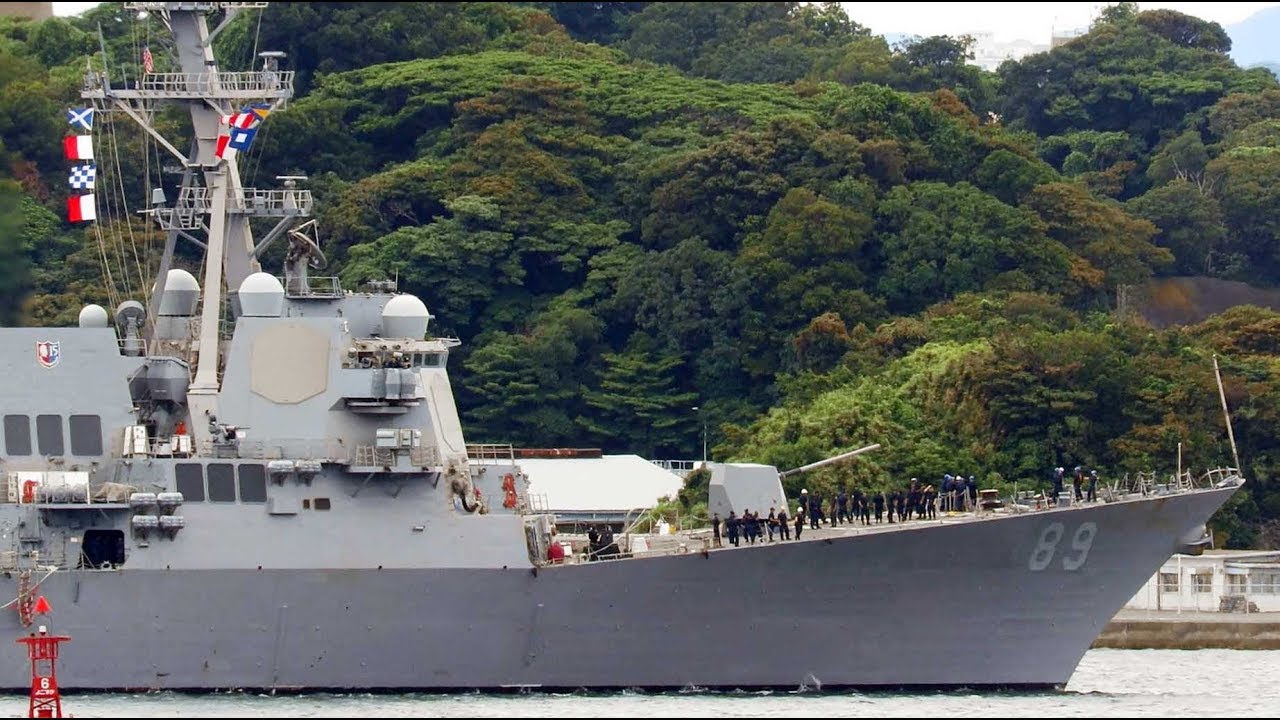 米ミサイル駆逐艦 Ddg マスティン横須賀入港 19年6月27日 Youtube