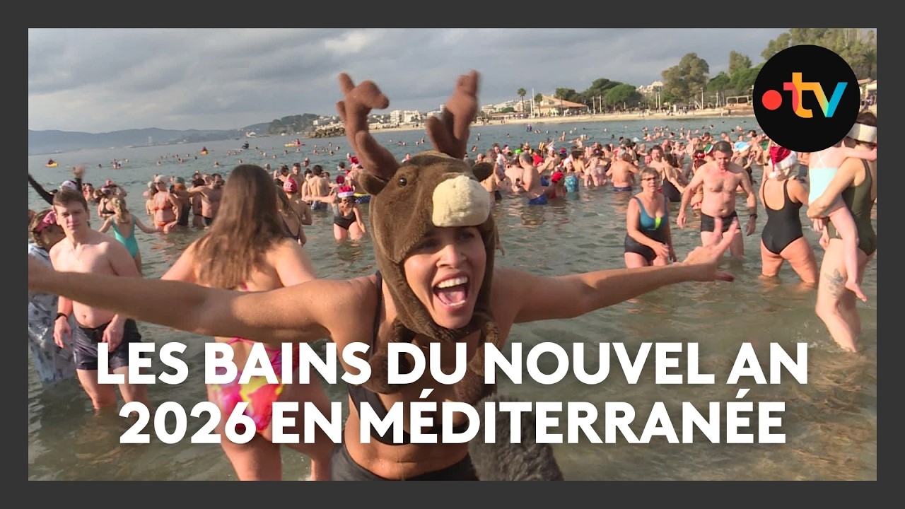 Bain du Nouvel An 2026 à Antibes et Toulon : ambiance festive et revigorante pour débuter l'année