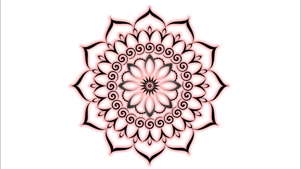 How to create mandala in CorelDRAW | Coreldraw logo design tutorial | Graphic design