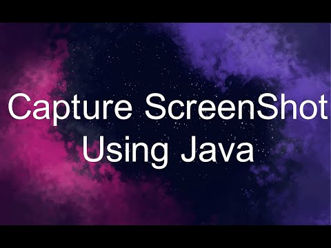 Take Screenshot Using Java