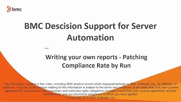 BSA:  Writing Patching Compliance Rate by Run reports