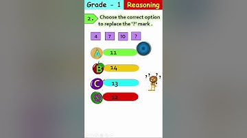 [Logical reasoning with answer] Replace the question mark with correct option  [Grade 1] #shorts