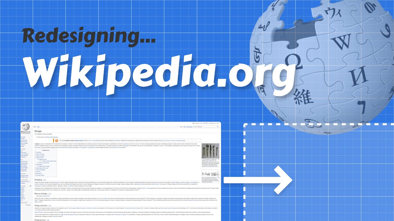 Redesigning the largest encyclopedia in the world Wikipediaorg