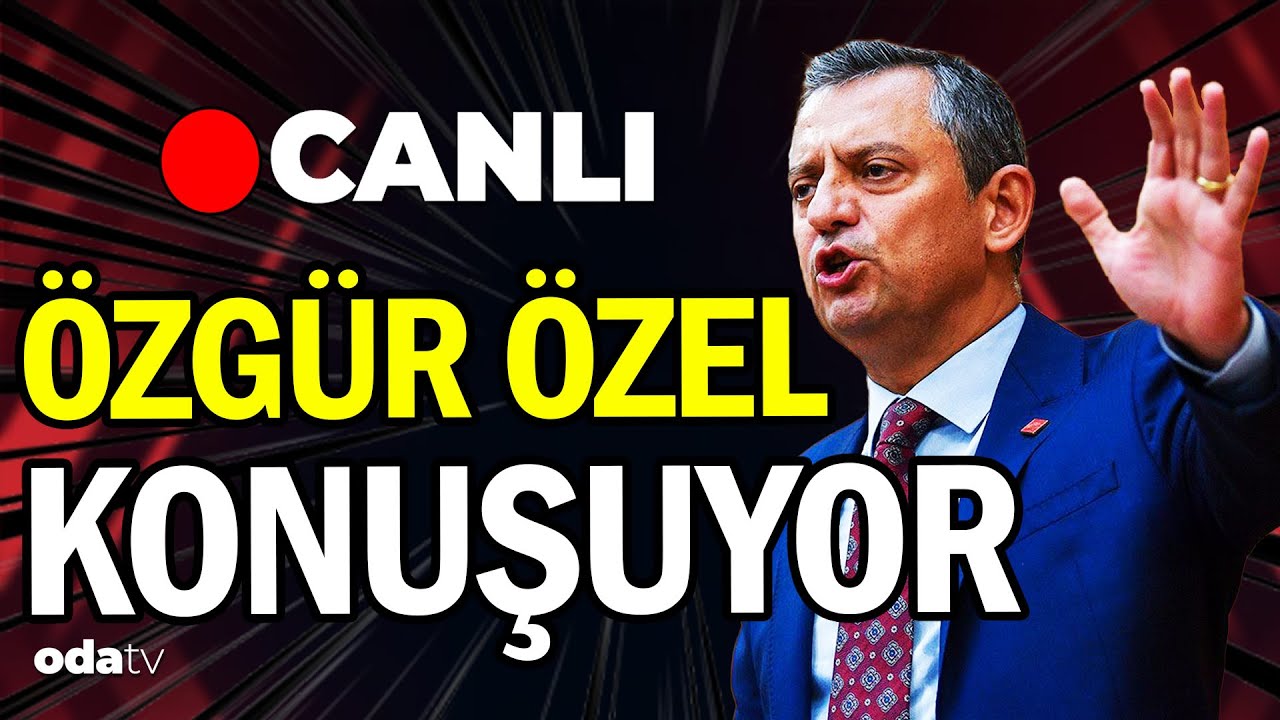Özgür Özel, Emeklilerin Onurlu Yaşam Hakkı Buluşması'nda konuşuyor 