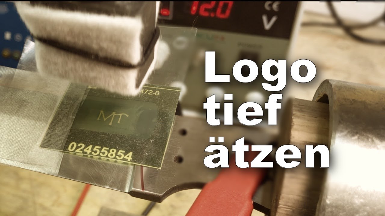 Update New Logo tief ätzen | Stempel, Makers mark, Signierschablone, Schilling marking | Messerbau Folge 123