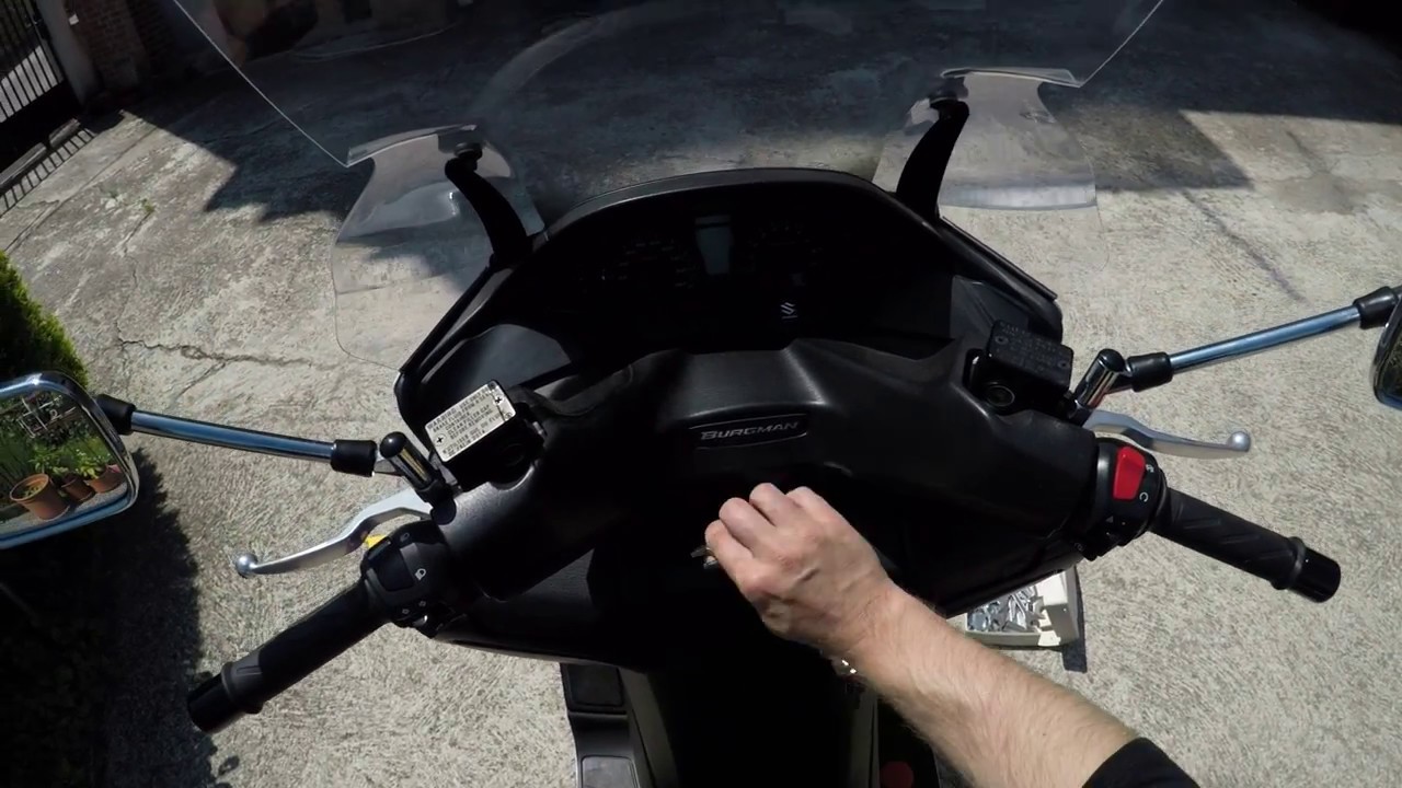 Suzuki Burgman 400 rearview mirrors fix YouTube