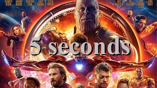 Avengers Infinity War in 5 seconds