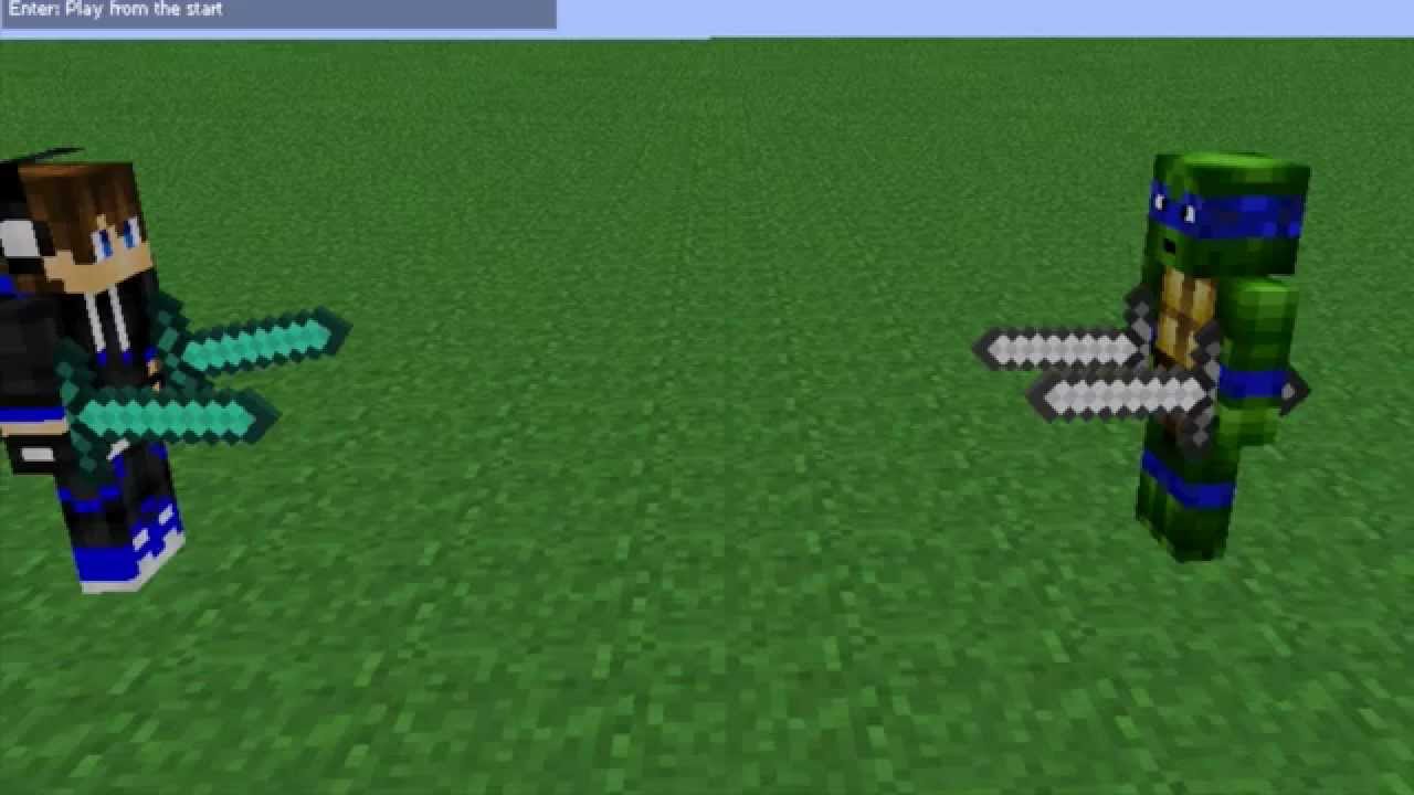Leonardo Rottmnt Minecraft Me VS Leonardo Tmnt (Minecraft Animation) - YouTube