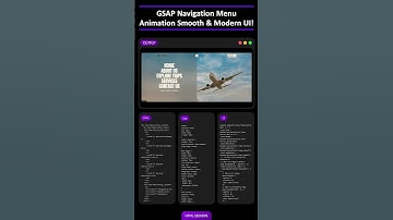 📂 GSAP Navigation Menu Animation - Smooth & Modern UI! #gsapanimation