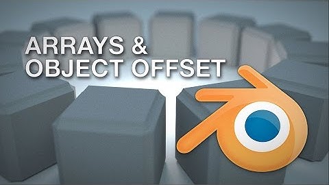 Arrays with Object Offset in Blender