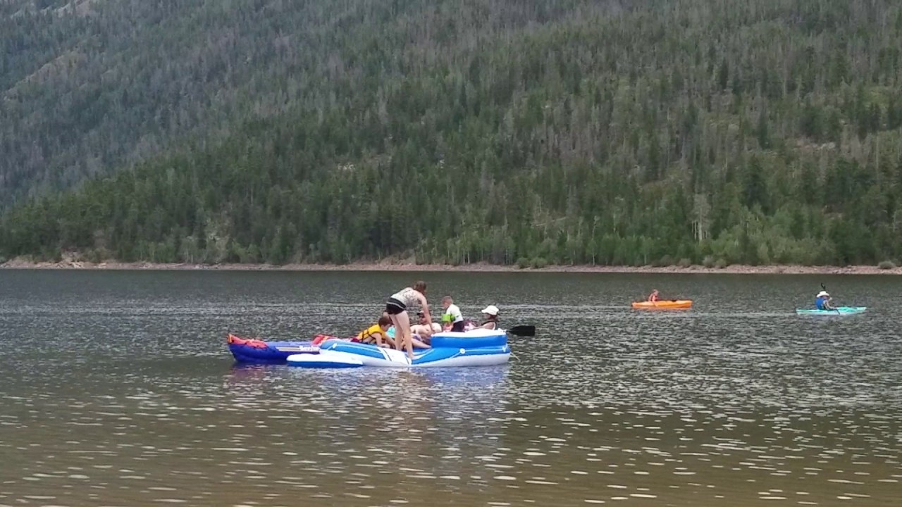 Jumping Off the Moon Lake Island YouTube