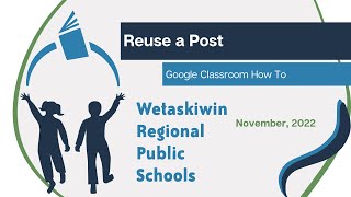 Google Classroom Reuse Post