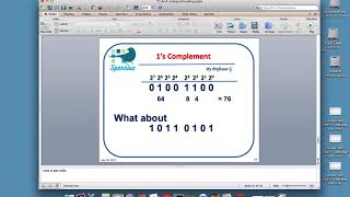 1's Complement integers