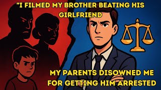 I Filmed My Brother Beating His Girlfriend - My Parents DISOWNED Me for Getting Him Arrested