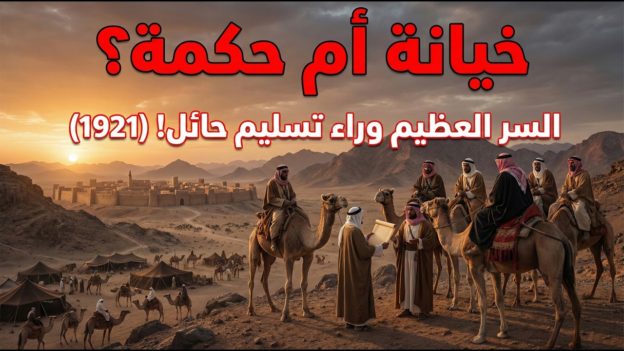 خيانة أم حكمة؟ سر انقلاب قبائل شمر وتسليم حائل للملك عبدالعزيز 1921 ⚔️🤫