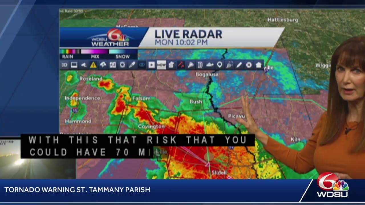 Tornado Warning St. Tammany Parish, Hancock County
