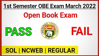 Du sol First Semester OBE Exam 2022 | SOL First Semester Exam pass &amp; Fail system explain by vivek