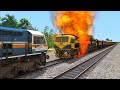 Loco Failed of Rajdhani Express Rescue by WDP4D | Rajdhani Train Accident – Train Simulator Railways