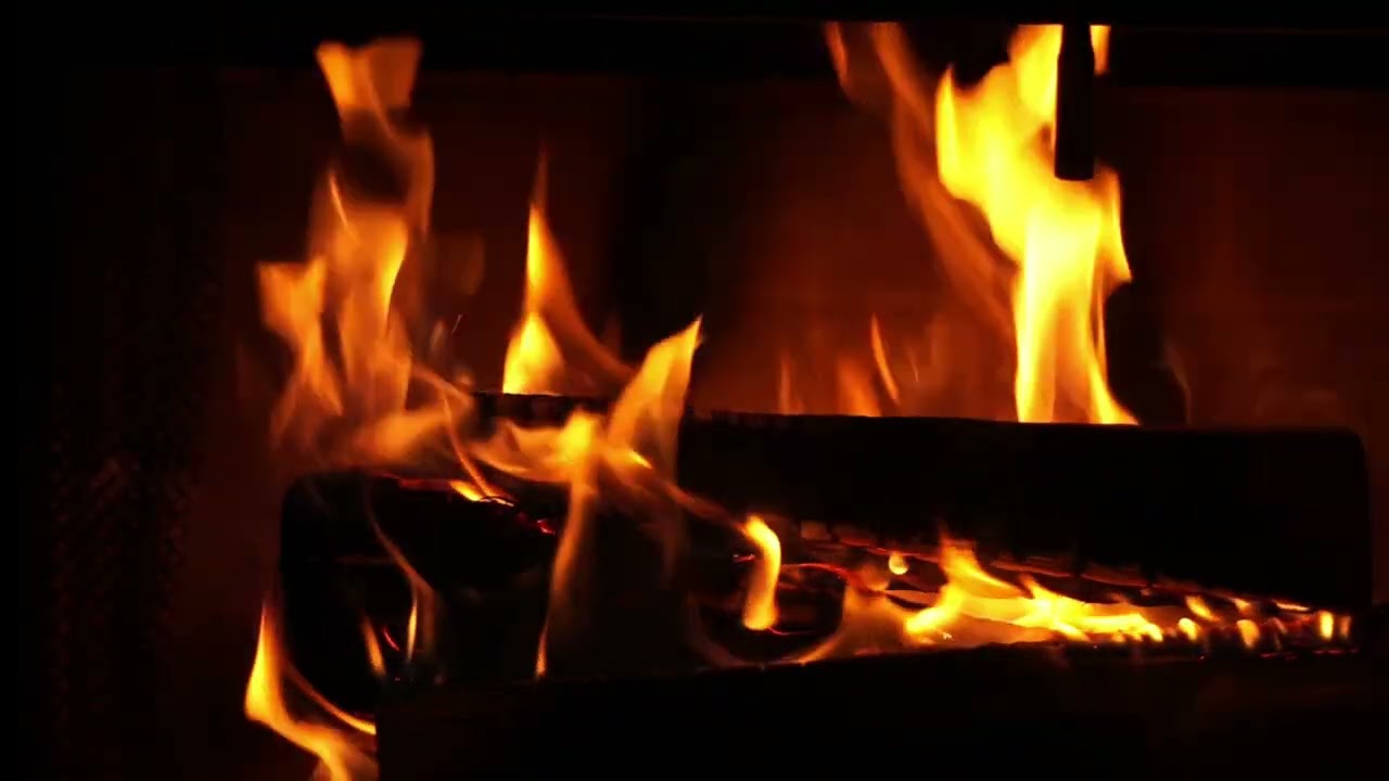 Crackling Fireplace & Soft Jazz | 4 Hour Cozy Night Ambience for Sleep, Focus & Anxiety Relief.🔥
