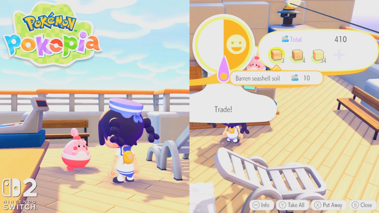 Pokémon Pokopia | Return Abandoned ships, Happiny be cash registry! 'Request - Bleak Beach