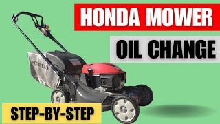 Honda HRX217 Lawn Mower Oil Change  GCV200 (StepbyStep)