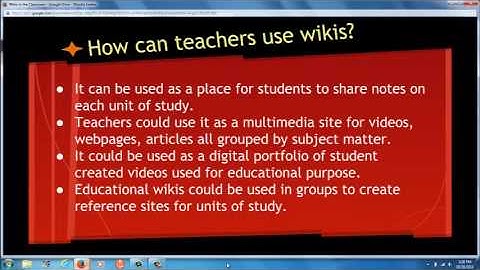 Using Wikis in the Classroom