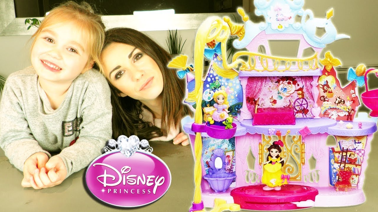 Chateau Musical Little Kingdom Disney Princess Maison De Belle Et Raiponce Unboxing Youtube