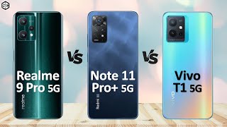 Xiaomi Redmi Note 11 Pro 5g Vs Vivo T1 5g Vs Realme 9 Pro