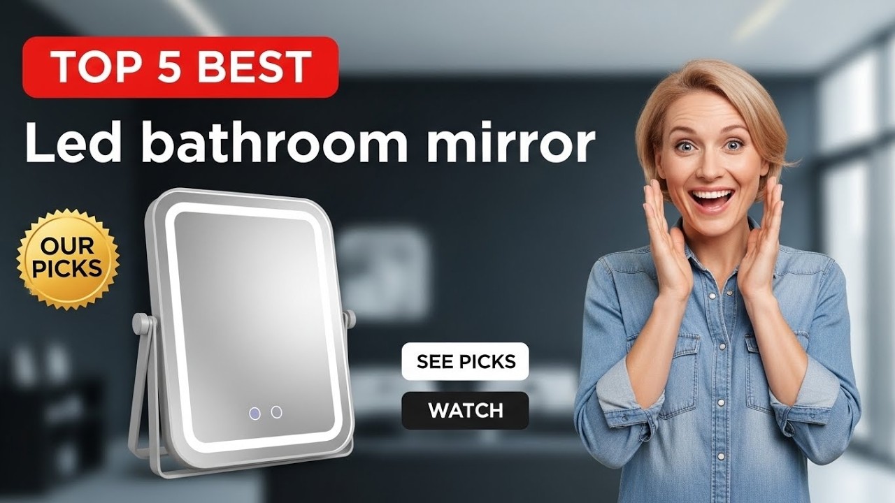 ✅ Top 5: Best LED Lighted Bathroom Mirror [Vanity Mirror with Lights] { Reviews } 